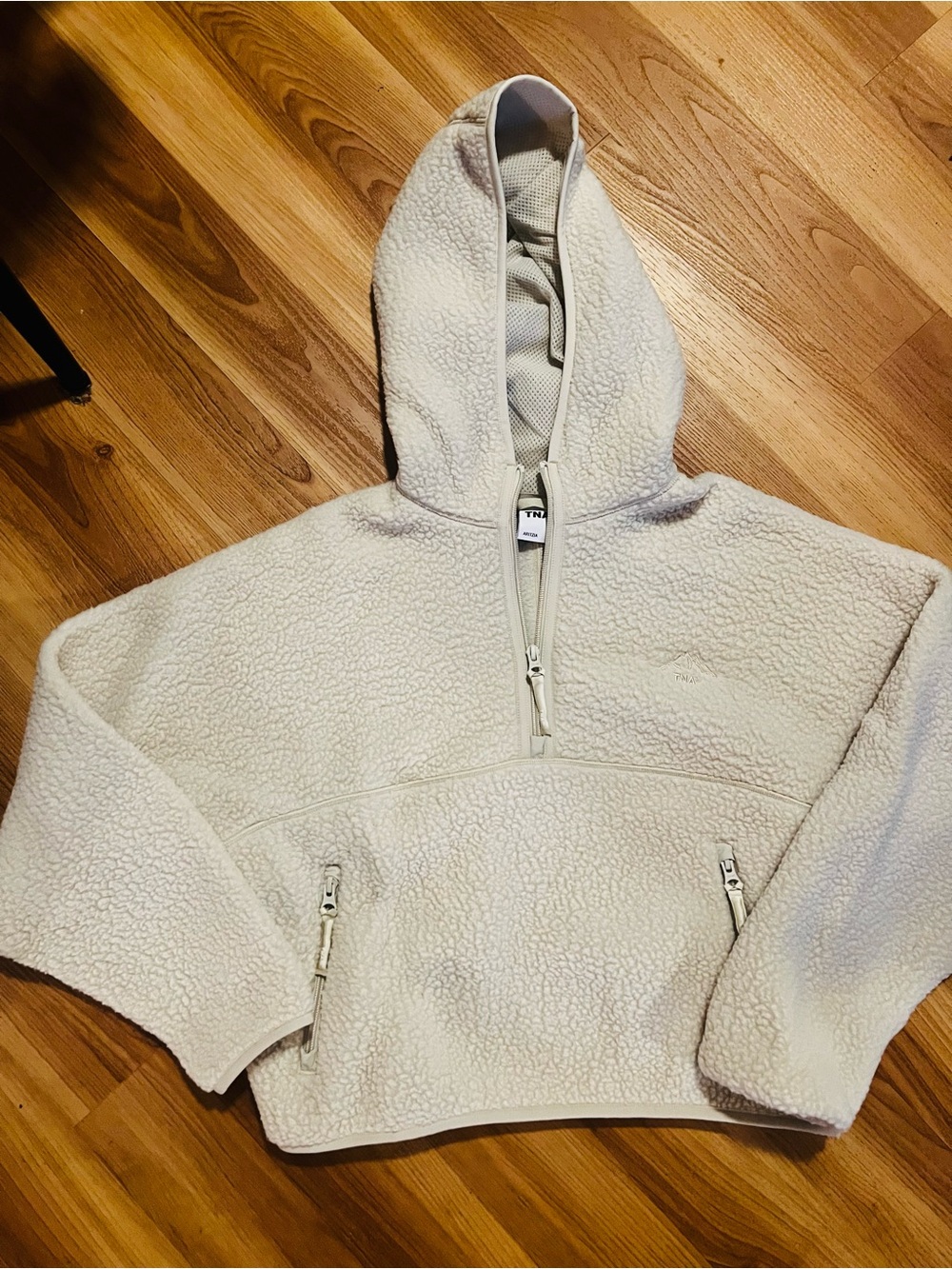 TNA Cream Sherpa Half-Zip Hoodie